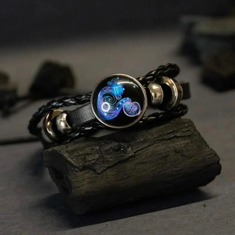 Pure & Pious Leather Bracelet